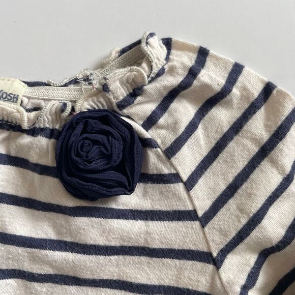 Oshkosh Mixed Print Floral & Stripes Dress - Size 18 Months - Picture 4 of 4